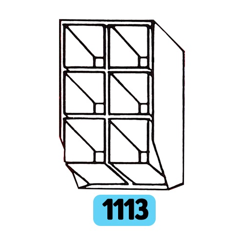 Container 300x200x110 + 6 cuvettes 88x88x98 - Lot de 10