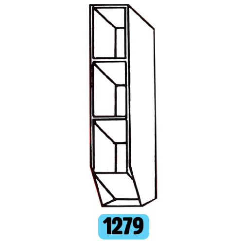 Container 450x100x110 + 3 cuvettes 140x88x98 - Lot de 10